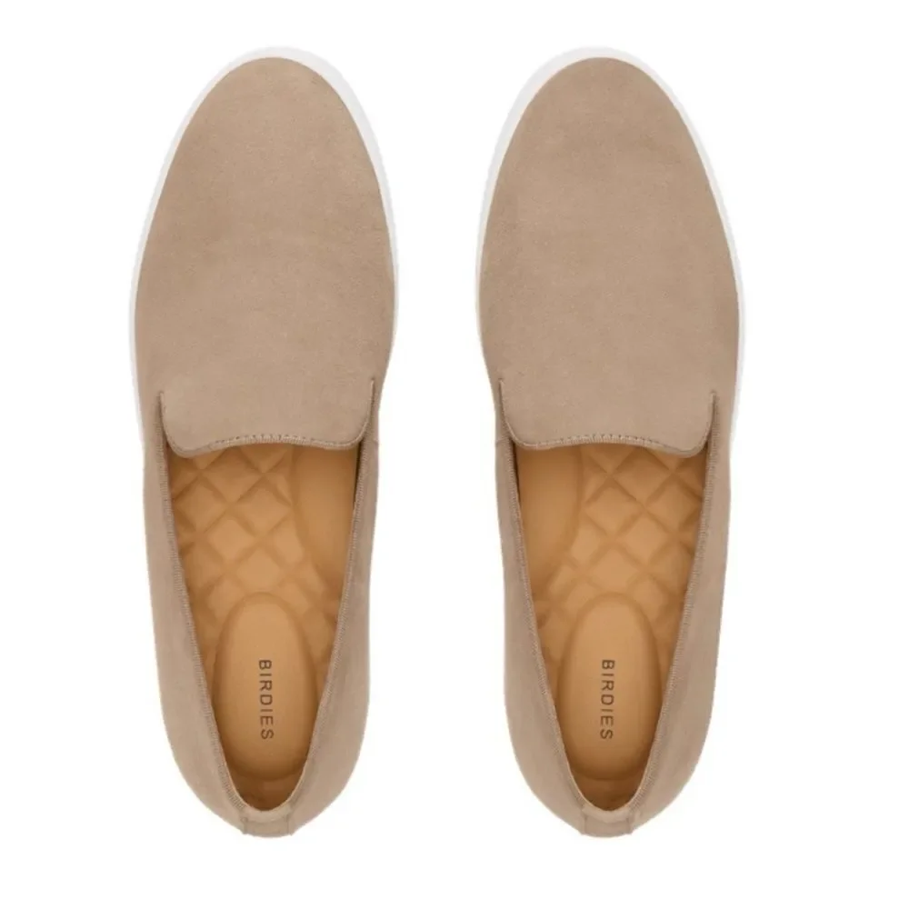 BIRDIES Swift Slip-on Sneaker In Shell Suede Size 7